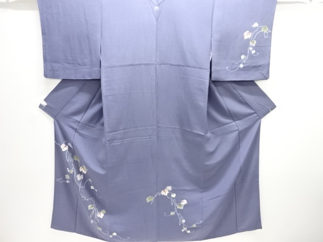 JAPANESE KIMONO / HOMONGI / EMBROIDERY /  IVY LEAVES